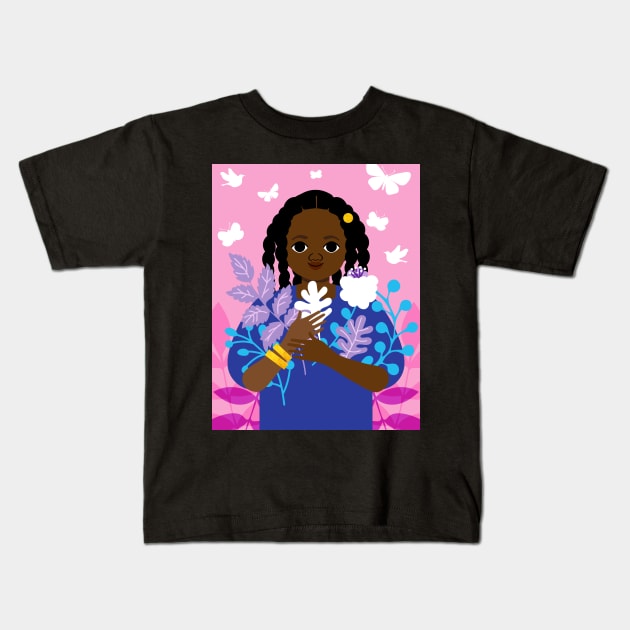 December Girl Kids T-Shirt by tabithabianca